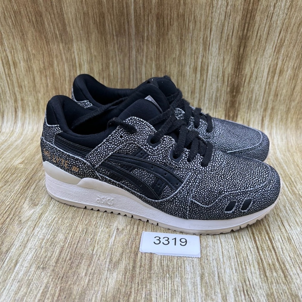 Asics Gel-Lyte III Women's Size 6 Black White Stingray Sneakers Shoes HL7E5 - Picture 10 of 10